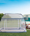 Pop Up Mosquito Tent With Instant Fold Frame For No Hassle Setup Sealed Netting Bottom And Ultra Portable Travel Bag in campsite