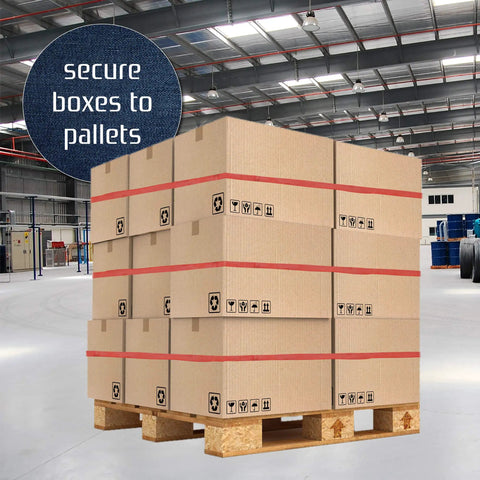 Heavy Duty Moving Blanket Rubber Bands Set For Securing Your Furniture And Blankets Extra Large Mover Bands In 26 Inch 30 Inch And 42 Inch Sizes 24 Pack Great For Movers securing boxes to a pallet in a warehouse.