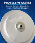 Truck Hub Seal Installer Kit For Class 7 And Class 8 Heavy Duty Trucks with protective gasket in silver, size 5-31/32 inches.