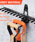 20 Pack Heavy Duty Garage Hooks Solid Steel Wall Mount Hangers With Anti Slip Coating for hanging garden tools and rake