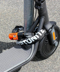 Heavy Duty 10mm 3 Foot Bike Chain Lock With Keys Sold Secure Gold Rating Pinless Link Design 3T Manganese Steel Chain Anti Theft attached to scooter