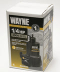 Boxed iSwitch Auto On-Off Submersible Pump, 0.25 HP, Reinforced Thermoplastic, Black designed for water removal