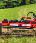 Heavy Duty 9 Inch Hay Grapple Replacement Hook Pack in field attached to red farm equipment, heavy-duty steel for moving hay bales