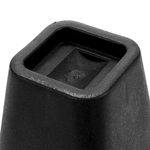 Close-up of 6 Inch Bed Riser Set Of 4 With Wheel Grooves For Stable Lifts And Easy Under Bed Storage In Dorm Or Bedroom Durable Plastic