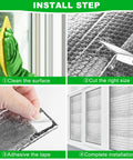 Heavy Duty Pre Cut Garage Door Insulation Kit With Reflective Bubble Foil For Double Doors DIY Thermal Barrier installation steps.