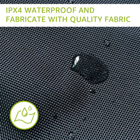Close-up of water droplet on fabric of 40W Portable Foldable Solar Panel Charger With Kickstand For Outdoor Power Stations, Road Trip Ready For Camping