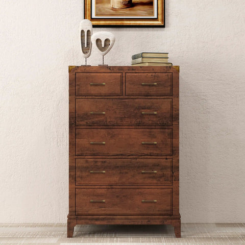 Wooden dresser with Set Of Five Sleek Solid Brass And Walnut Wood Cabinet Pulls 4.7 Inch Dresser Drawer Handles With 3.75 Inch Center To Center Spacing