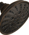 Five Setting Raincan Shower Head With H2Okinetic Spray in Venetian Bronze, Easy Clean Touch Clean Nozzles, spa-worthy water power