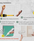 Step-by-step installation guide for A Total Game Changer For Renos Rock Solid 16 By 16 Aluminum Wall Access Panel for drywall.