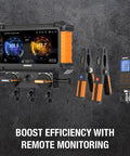 NX1GV Nexus 2 Digital Manifold Gauge With 2 Valve Kit And Vacuum Gauge, Wireless Temperature Clamps, High Definition Touchscreen, Class 0.4 Accuracy, Supports 100 Refrigerants, A2L Compatible, App Included, with wireless clamps