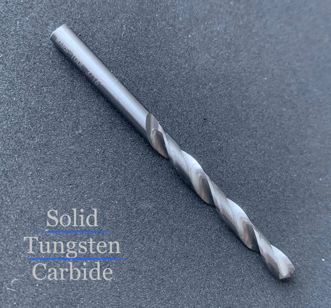 Two Pack Solid Carbide Drill Bits For Hardened Steel With K20 Tungsten Carbide Jobber Length 118 Degree Four Facet Point