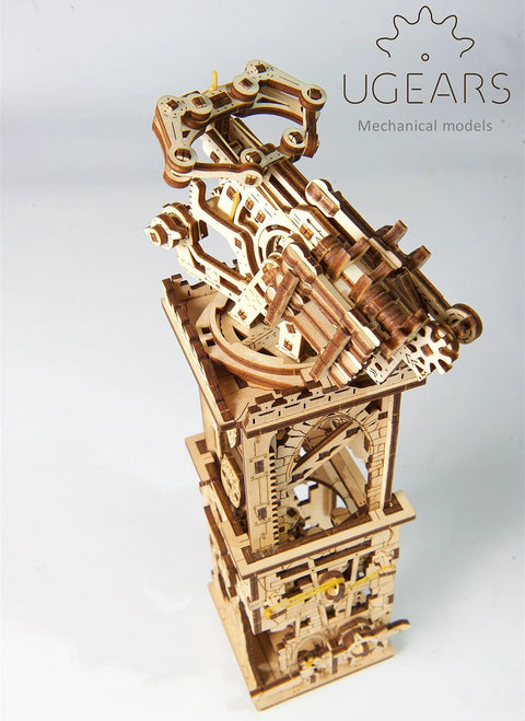 Archballista Tower Mechanical 3D Model Kit Wooden Brainteaser For Adults And Teens Medieval Siege Weapon Build Birthday Gift Idea For Puzzle Fans Hands On Engineering Challenge, beige wooden tower model