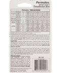 Back of Blue Thread Locker Medium Strength That Locks Bolts And Nuts Down Tight, 6 Ml Bottle, Pack Of 12 packaging with details and instructions