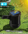 Ridiculously Bright 990000 Lumen Handheld Spotlight With Solar Charging on grass, showing solar panel on top.