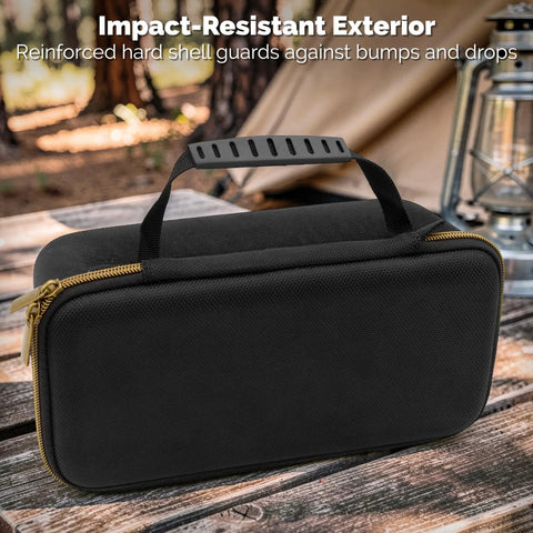 Rugged Travel Case For Mini Smart Telescope And Accessories - Drop Safe EVA Shell, Shock Absorbent Interior, Dustproof And Water Resistant, Custom Divider And Compact Carry Case For Mini Digital Astronomy Gear, black zip case