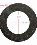 Slip Clutch Friction Disc For Rural King Country Way Rotary Tiller 4ft 5ft 6ft 7ft Replacement Part, showing dimensions