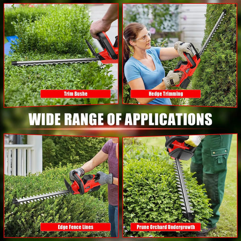 Cordless Hedge Trimmer With 22 Inch Dual Action Blade And Five Eighth Inch Cutting Capacity Tool Only Battery Not Included Compatible With M18 Battery trimming hedges