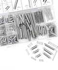 Massive 200 Piece Zinc Plated Spring Assortment Kit Packed With Tiny Tension And Compression Springs In 20 Diverse Sizes For Serious Home Repairs, DIY Projects And Mechanical Fixes Galvanized Steel Quality in clear organizer case