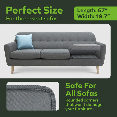 Heavy Duty Couch Cushion Support Board To Fix Sagging Sofas Instantly Lift And Stabilize Worn Foam Restore Living Room Comfort, 67" length for three-seat sofas.