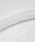 Close-up of corrugated white Replacement Dishwasher Hose 154753201 For Quick Plug And Play Install And No Fuss Leak Free Performance