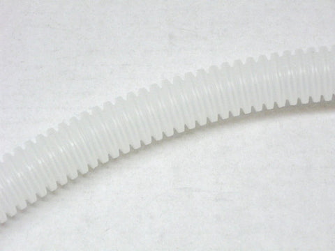 Close-up of corrugated white Replacement Dishwasher Hose 154753201 For Quick Plug And Play Install And No Fuss Leak Free Performance