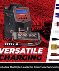 Power Pro Duo LiPo Battery Charger With LCD Screen shown with multiple battery connectors for versatile charging.
