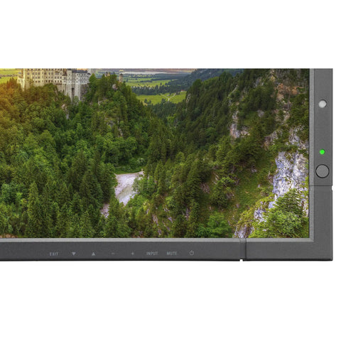 Whopping 98 Inch 4K Ultra HD LED Digital Signage Display Interactive Communication Board showing vibrant forest scenery.