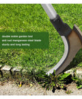 Long Reach Weed Puller Tool Set 2 Pack, 47 Inch Stand Up Metal Handle With Manganese Steel Double Scythe in garden use