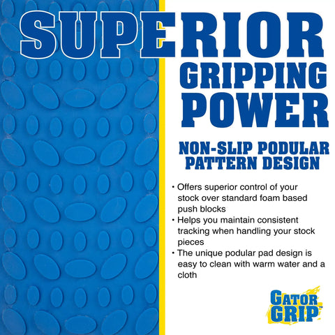 Close-up of non-slip pad design, highlighting superior gripping power for Jointer Push Blocks For Woodworking Pro Grade Safety.