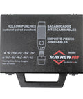 Ultra Handy Hollow Punch Set 11 Piece box showing sizes and Mayhew branding