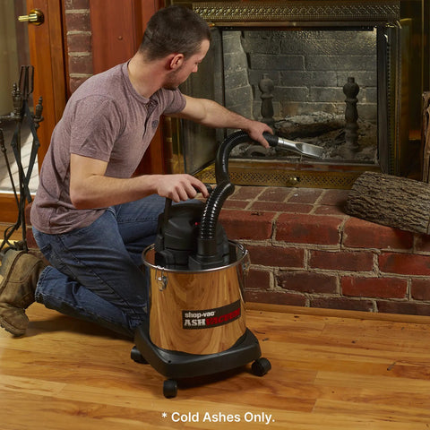 Man using HEPA Cartridge Filter For Ash Vacuum - Dry Ash Filtration, No Mess, 1 Pack, High-Efficiency Ash Dust Filter Replacement