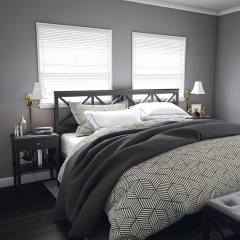 Polished Brass Wall Swing Arm Lamp With Off White Fabric Shade Delivers Classic Vibe And Traditional Style in bedroom setting