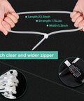 Heavy Duty Zip Ties 50 Pack 24 Inch Nylon Cable Ties For Outdoor Use Industrial Strength White Tie Wraps shown with specifications