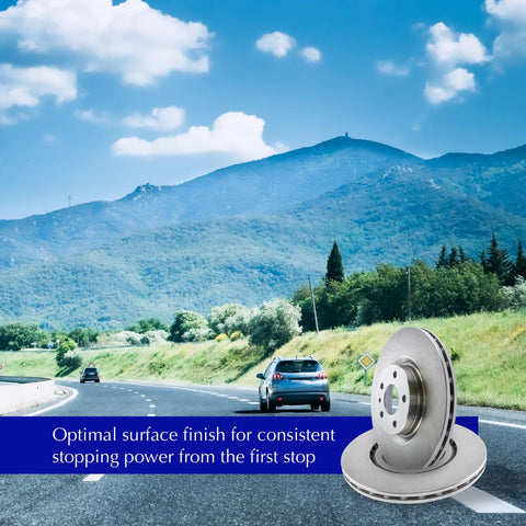 Centric 121.50017 C-Tek front brake rotor; silver metal disc for Hyundai/Kia vehicles