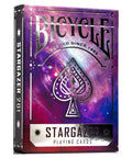 Stargazer 201 Cosmic Playing Cards Deck With Dope Air Cushion Finish For Cardistry Magic Tricks And Game Night Hubble Inspired Backs And Constellation Themed Courts Poker Size Collectible Space Galaxy Design, purple tuck box