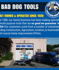 Bad Dog Tools company building and van, showcasing their commitment to quality tools for various industries since 1988.