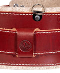 Close-up of XXL Stronghold Belt System For Pro Contractors Heavy Duty Contractor Grade Tool Belt in leather finish.