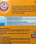 Box of Arm & Hammer vacuum bags compatible with Bissell PowerForce, Lift-Off, and Power Glide series, showcasing benefits.