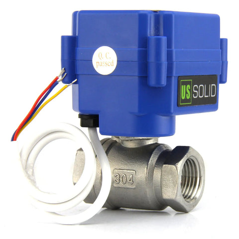 Motorized Ball Valve Half Inch Stainless Steel 304 NSF Certified Full Port Water Workhorse For Drinking Water Safe And Durable Nine