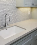 Single-Handle Pull-Down Kitchen Faucet With Sprayer In Satin Nickel Two-Function Head One-Hole Mount Easy Temperature Control 1.8 GPM