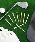 Bulk 2000 Pack Bamboo Golf Tees Two And Three Quarters Inch Natural Wood Color Friction Reducing Durable Accessories