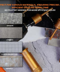 KSEIBI diamond hole saws, 1-3/8 inch diameter, orange vacuum-brazed core drill bits for porcelain, ceramic and granite.