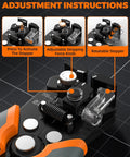 Close-up of Heavy Duty 3 In 1 Wire Stripper Cutter Crimping Tool Self Adjusting Jaw showing adjustment instructions
