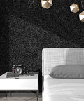 Black Glitter Peel And Stick Wallpaper For Cabinets And Walls DIY Friendly Self Adhesive Glitter Paper With Sparkle in bedroom decor