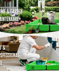 Spill Containment Berm 3 By 3 Portable Folding PVC Tray For Oil And Lab Chemical Spills in garden and worksite settings.