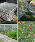 Two Pack 10 By 33 Feet Backyard Garden Netting Ultra Fine Mesh That Keeps Birds And Bugs Out While Shielding Vegetables And Fruits Raised Bed Plant Covers For Outdoor Garden Protection displayed over various garden beds