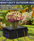 Heavy Duty Large Outdoor Electrical Box IP54 Waterproof Weatherproof 12x9x5 Inch Box Built To Handle 8 Cable Ports Protecting Power Strips, Extension Cords, Surge Protectors, Timers, Large Adapters And Above Ground Pool Accessories in garden