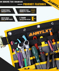 Wall Mounted Tool Organizer With Multiple Pockets For Track Rail Systems Heavy Duty Hanging Tool Holder For Trailers Trucks Vans And Warehouses Durable Steel Construction Keeps Tools Neatly Accessible In Any Job Site, E-track fabric organizer