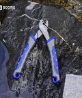 6.5 Inch Crimping Pliers For Single Barrel Crimpers With 300 Sleeves And A Lanyard Included XW41 on wet rock surface