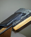 Close-up of Inside Install Roof Flange for Pipe Flashing, showing integration with shingles, no climbing needed.